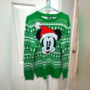 Disney Mickey Mouse Christmas Sweater Like New (L)